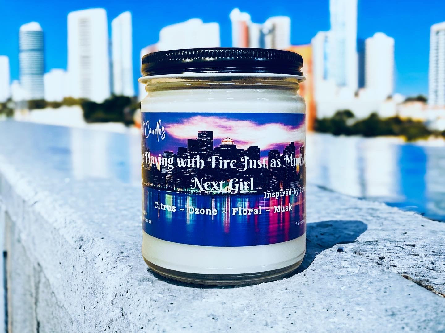 I Like Playing with Fire Just as Much as the Next Girl - Burn Notice inspired - candle