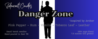 Danger Zone - Archer inspired candle